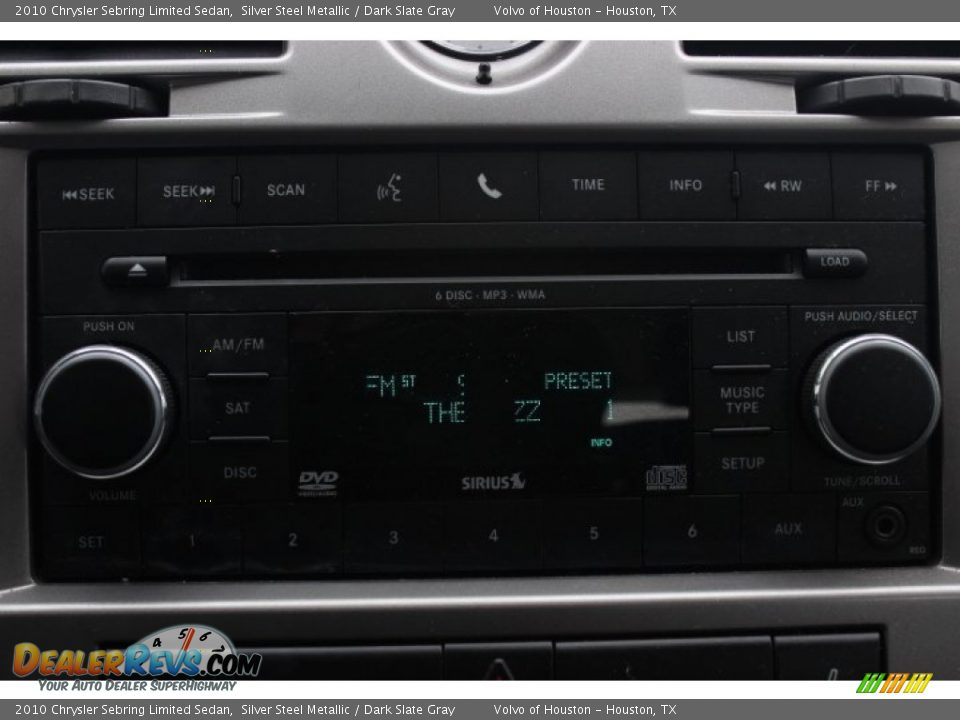 2010 Chrysler Sebring Limited Sedan Silver Steel Metallic / Dark Slate Gray Photo #14