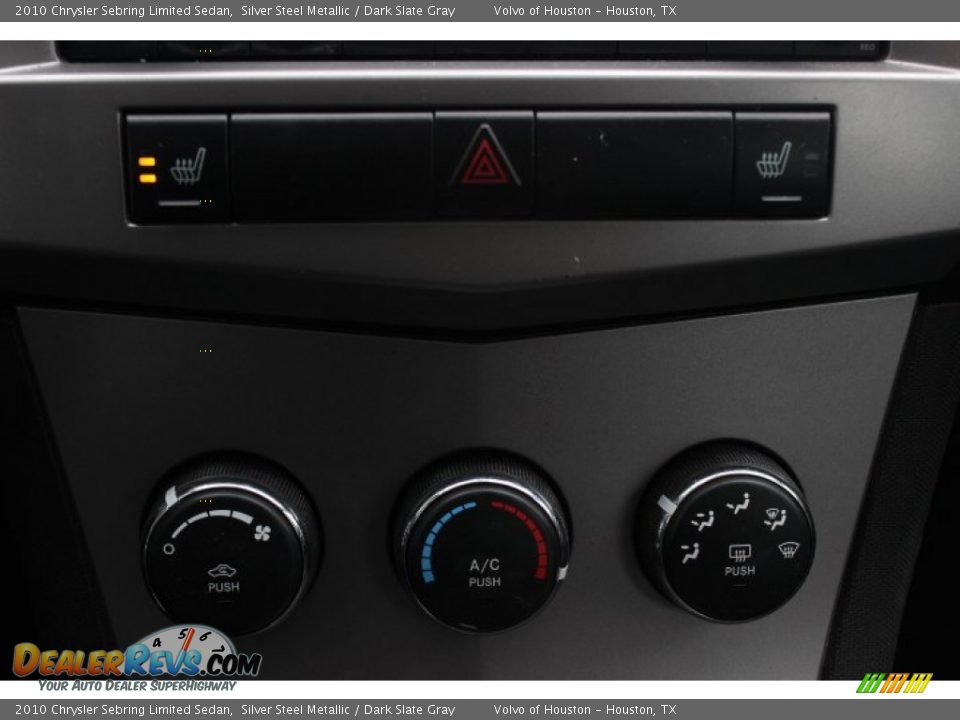 2010 Chrysler Sebring Limited Sedan Silver Steel Metallic / Dark Slate Gray Photo #15