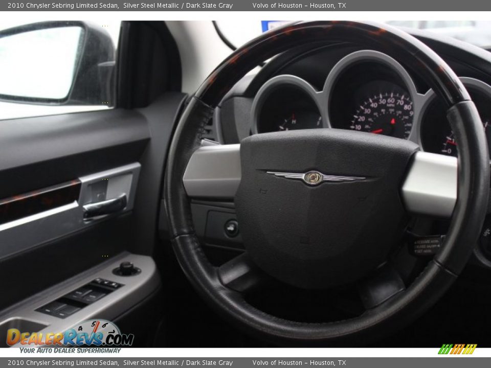 2010 Chrysler Sebring Limited Sedan Silver Steel Metallic / Dark Slate Gray Photo #20