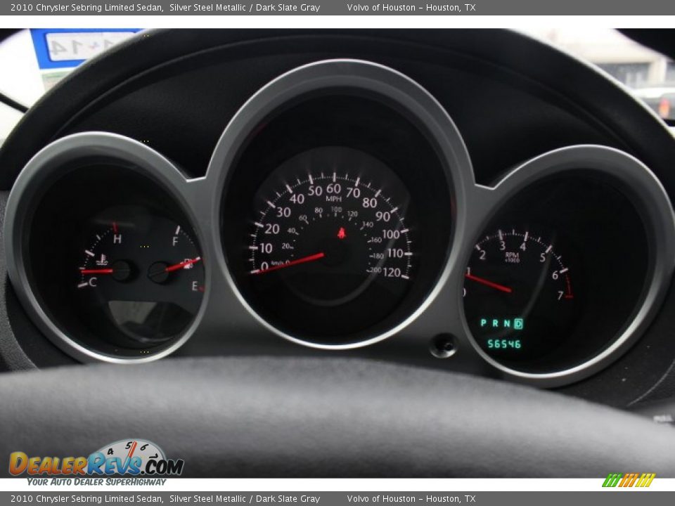 2010 Chrysler Sebring Limited Sedan Silver Steel Metallic / Dark Slate Gray Photo #24