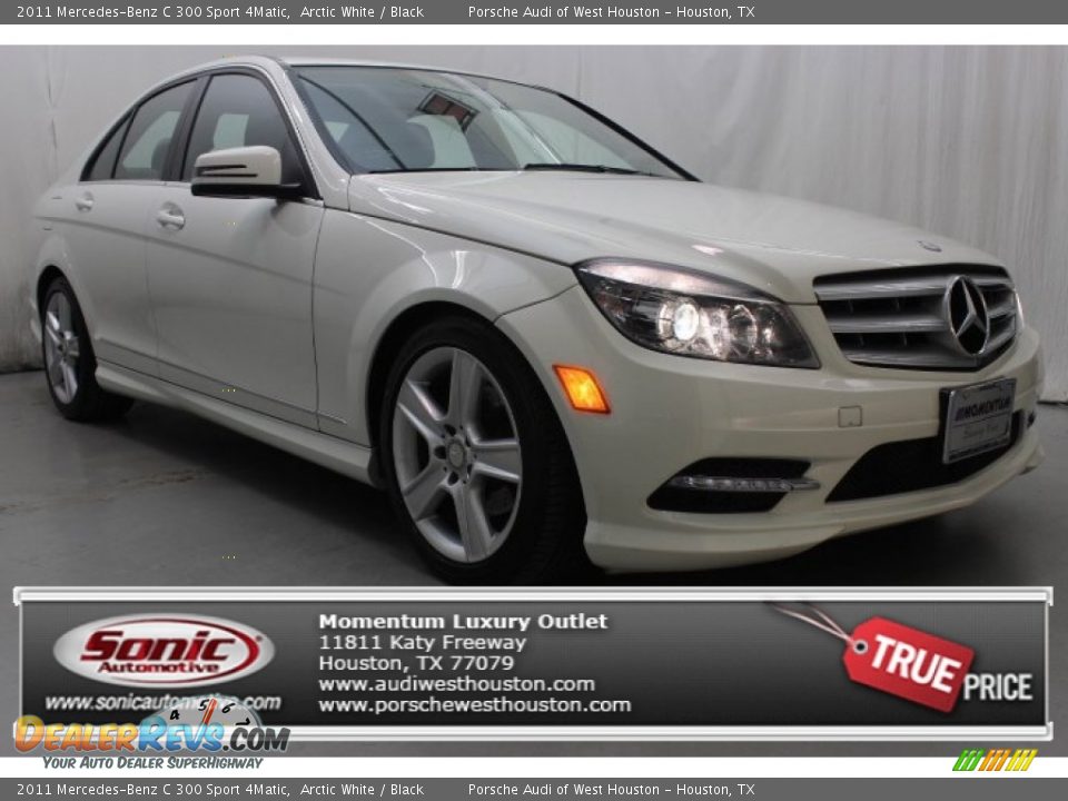 2011 Mercedes-Benz C 300 Sport 4Matic Arctic White / Black Photo #1