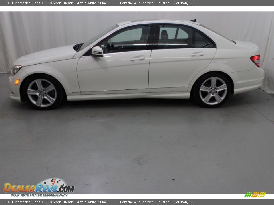 2011 Mercedes-Benz C 300 Sport 4Matic Arctic White / Black Photo #4