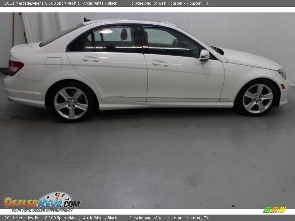 2011 Mercedes-Benz C 300 Sport 4Matic Arctic White / Black Photo #7