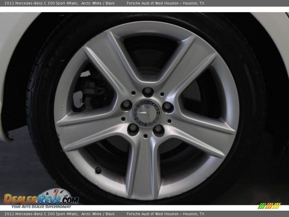 2011 Mercedes-Benz C 300 Sport 4Matic Arctic White / Black Photo #8