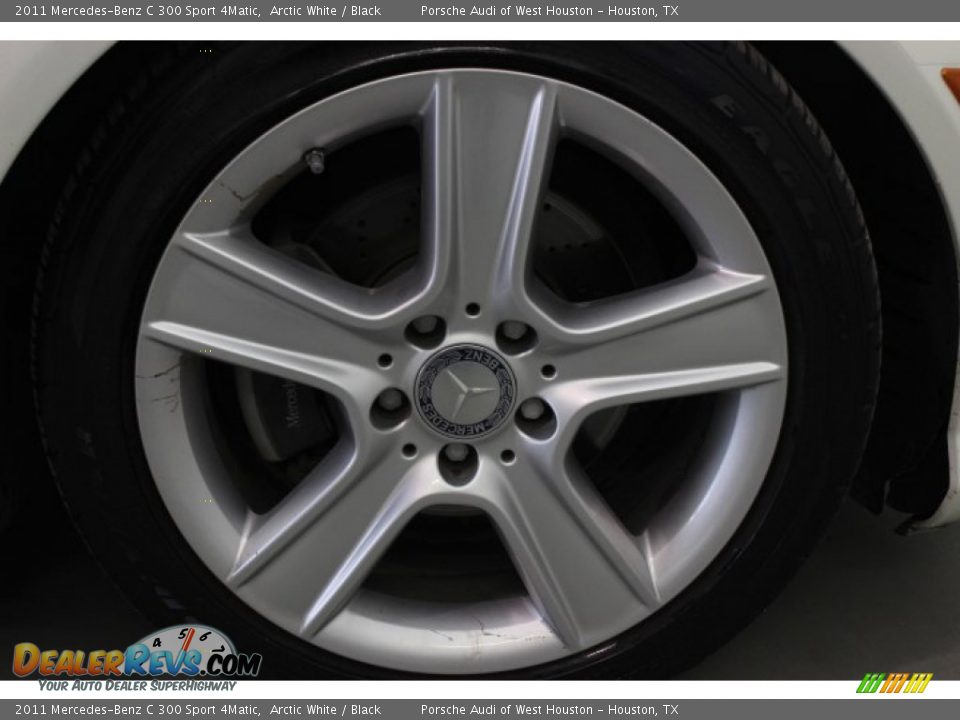 2011 Mercedes-Benz C 300 Sport 4Matic Arctic White / Black Photo #9