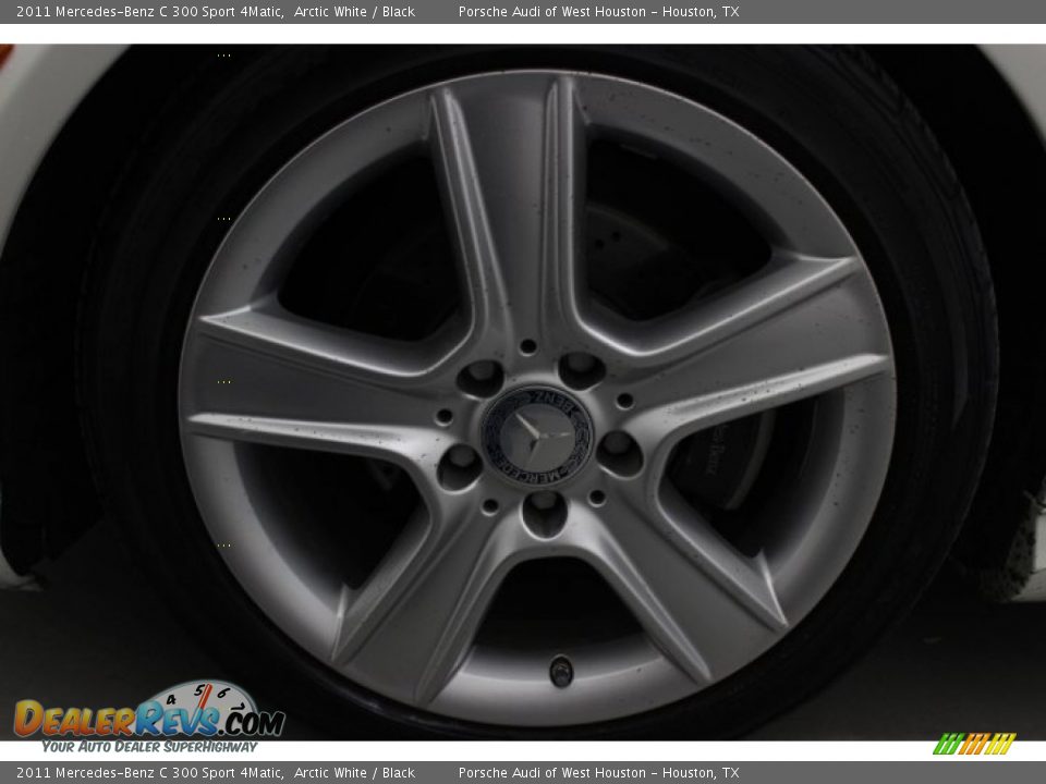 2011 Mercedes-Benz C 300 Sport 4Matic Arctic White / Black Photo #10