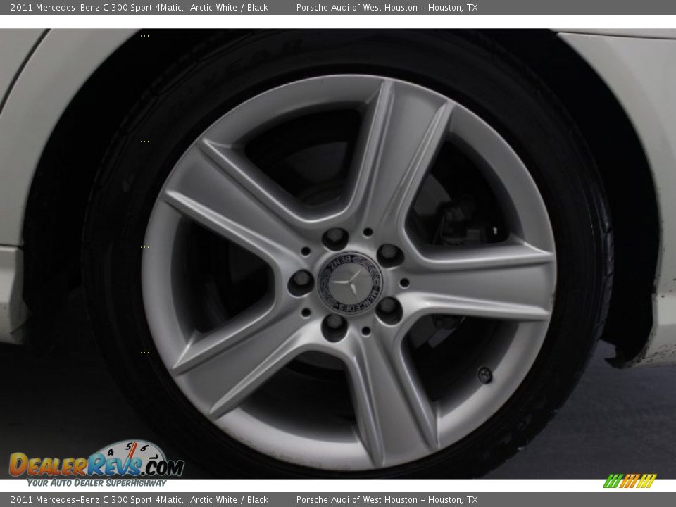 2011 Mercedes-Benz C 300 Sport 4Matic Arctic White / Black Photo #11