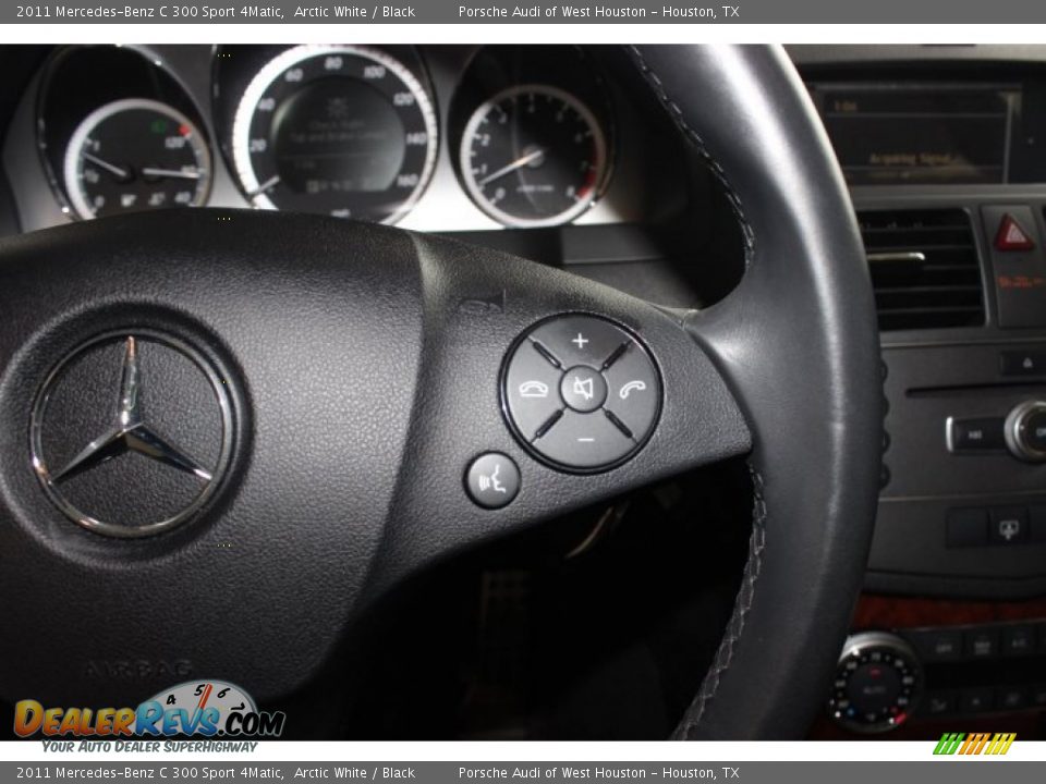 2011 Mercedes-Benz C 300 Sport 4Matic Arctic White / Black Photo #26