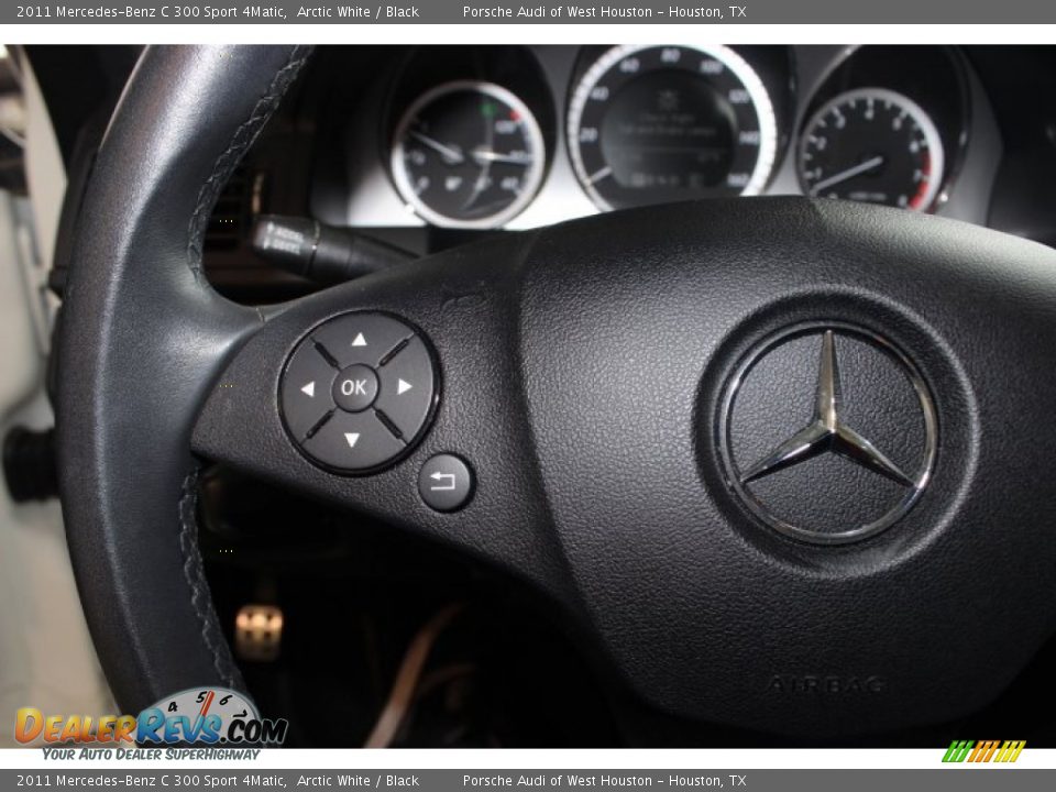 2011 Mercedes-Benz C 300 Sport 4Matic Arctic White / Black Photo #27