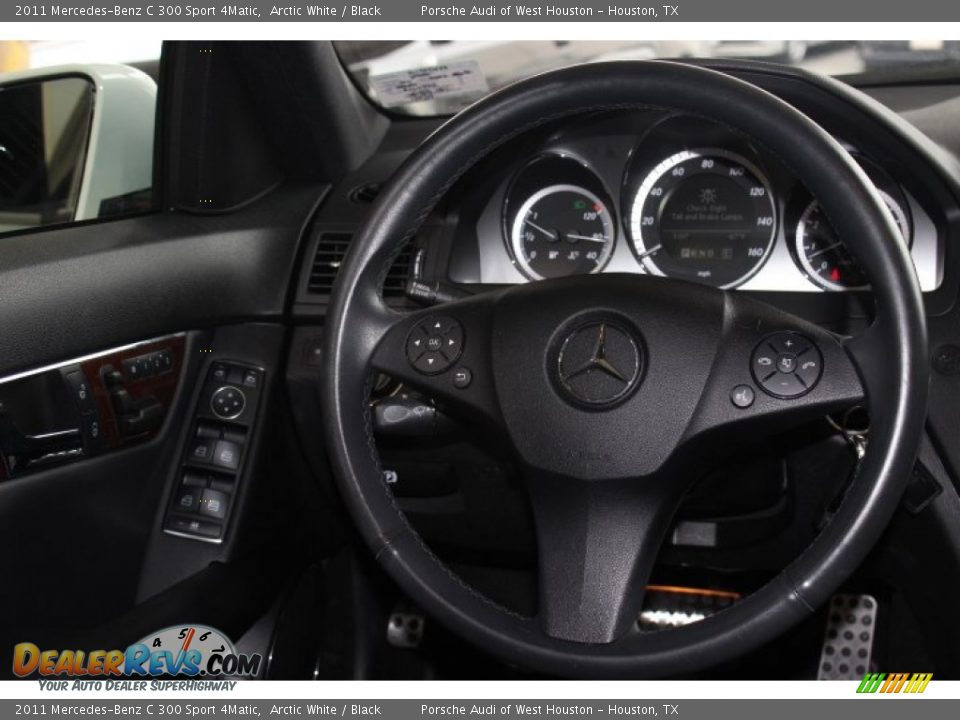 2011 Mercedes-Benz C 300 Sport 4Matic Arctic White / Black Photo #34