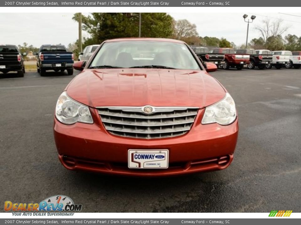 2007 Chrysler Sebring Sedan Inferno Red Crystal Pearl / Dark Slate Gray/Light Slate Gray Photo #2