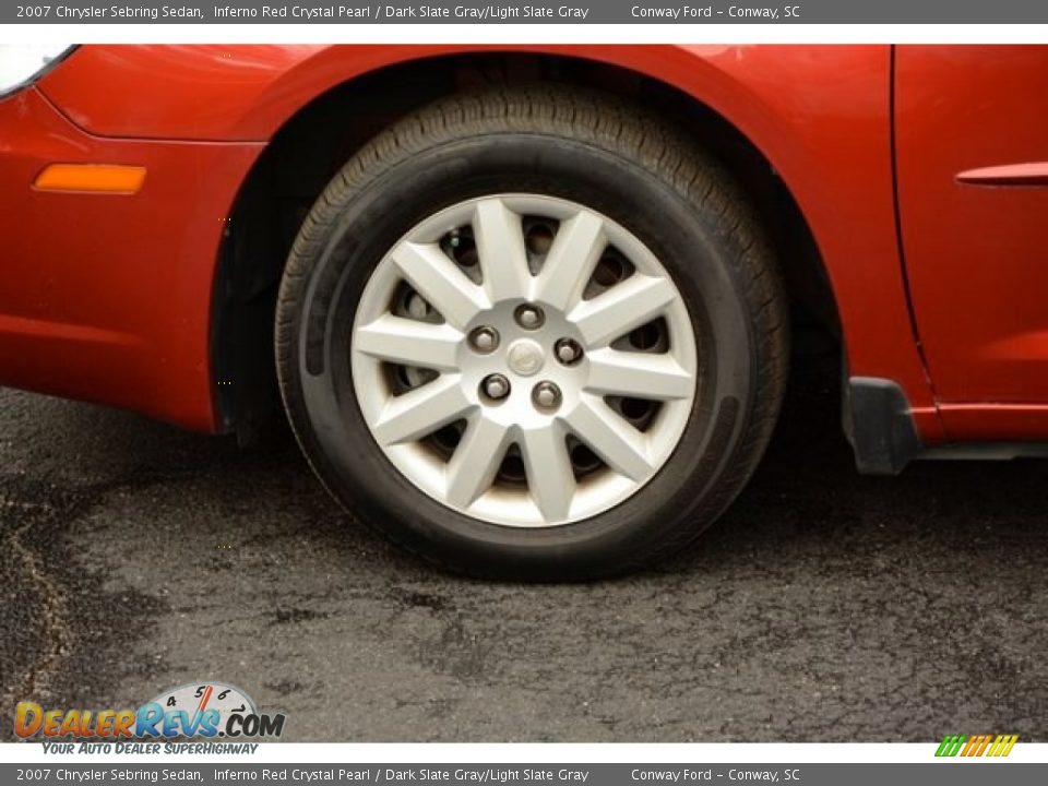 2007 Chrysler Sebring Sedan Inferno Red Crystal Pearl / Dark Slate Gray/Light Slate Gray Photo #9