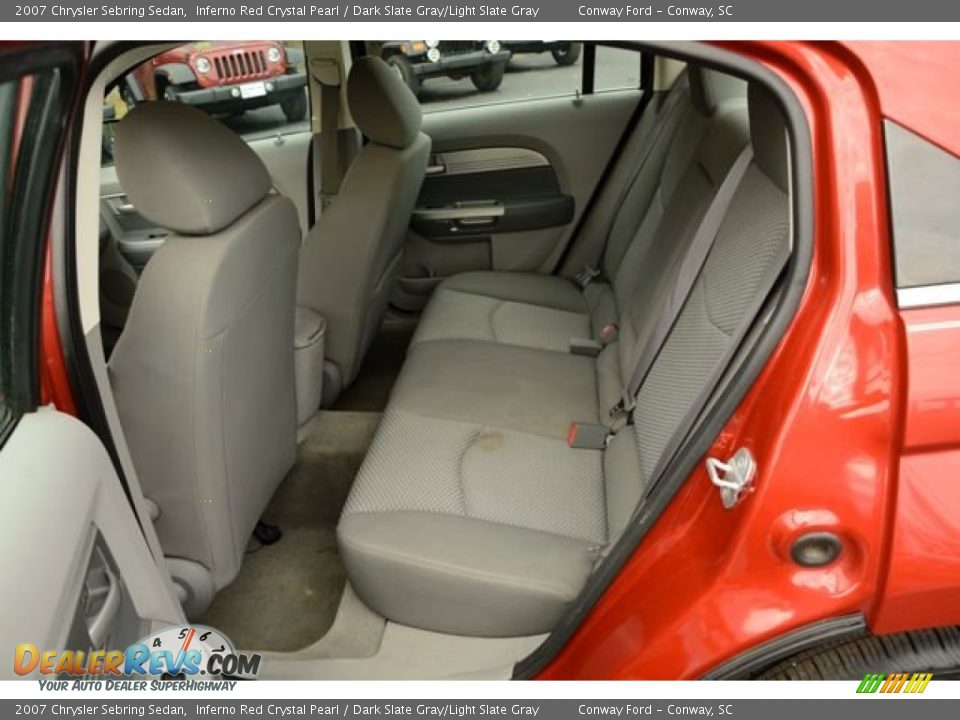 2007 Chrysler Sebring Sedan Inferno Red Crystal Pearl / Dark Slate Gray/Light Slate Gray Photo #11
