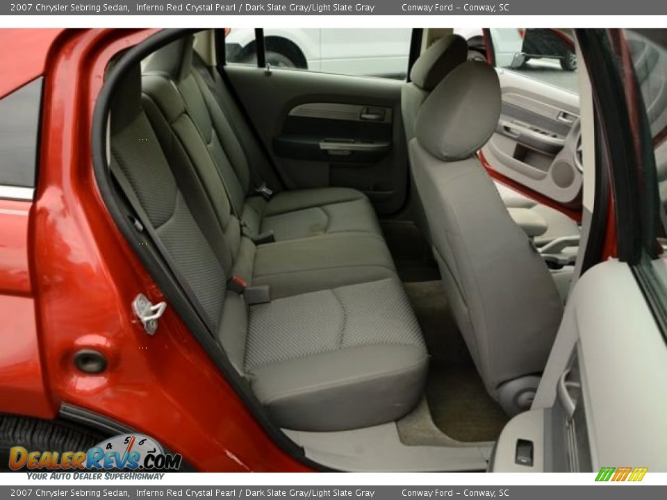 2007 Chrysler Sebring Sedan Inferno Red Crystal Pearl / Dark Slate Gray/Light Slate Gray Photo #14