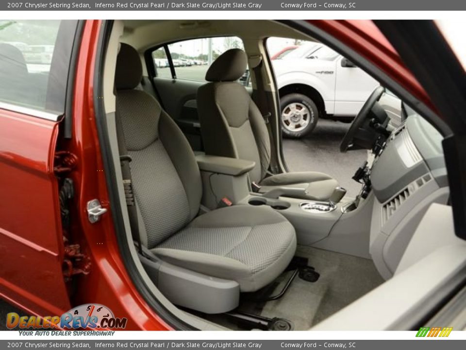 2007 Chrysler Sebring Sedan Inferno Red Crystal Pearl / Dark Slate Gray/Light Slate Gray Photo #15
