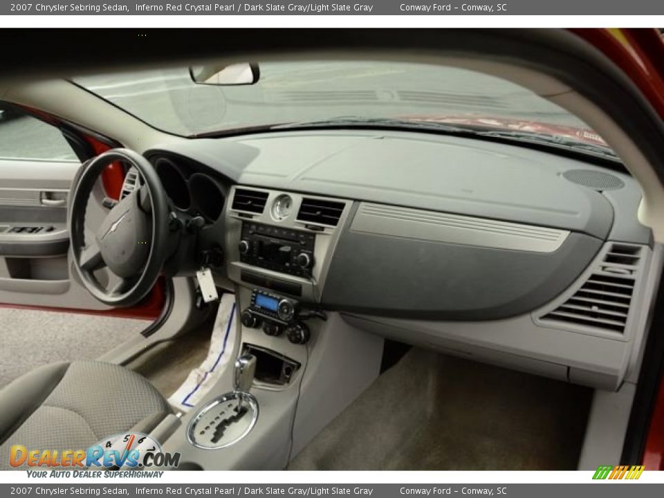 2007 Chrysler Sebring Sedan Inferno Red Crystal Pearl / Dark Slate Gray/Light Slate Gray Photo #16