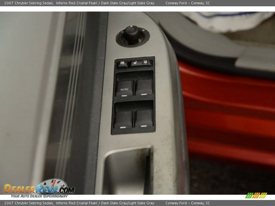 2007 Chrysler Sebring Sedan Inferno Red Crystal Pearl / Dark Slate Gray/Light Slate Gray Photo #18