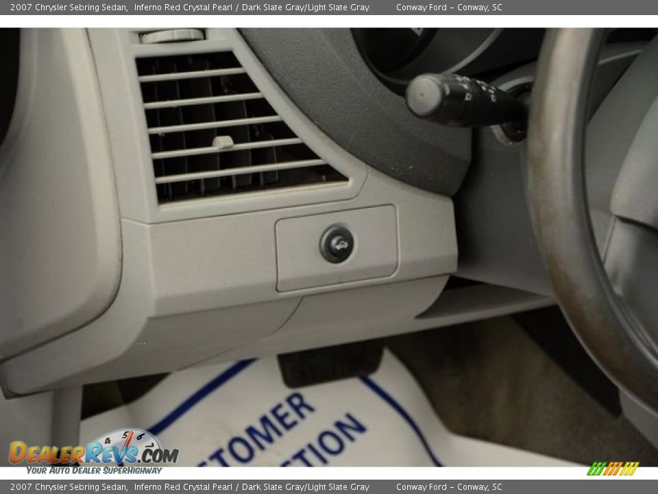2007 Chrysler Sebring Sedan Inferno Red Crystal Pearl / Dark Slate Gray/Light Slate Gray Photo #20