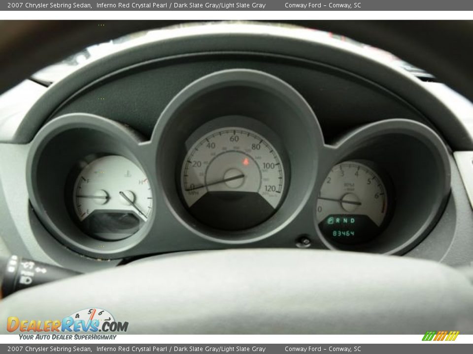 2007 Chrysler Sebring Sedan Inferno Red Crystal Pearl / Dark Slate Gray/Light Slate Gray Photo #21
