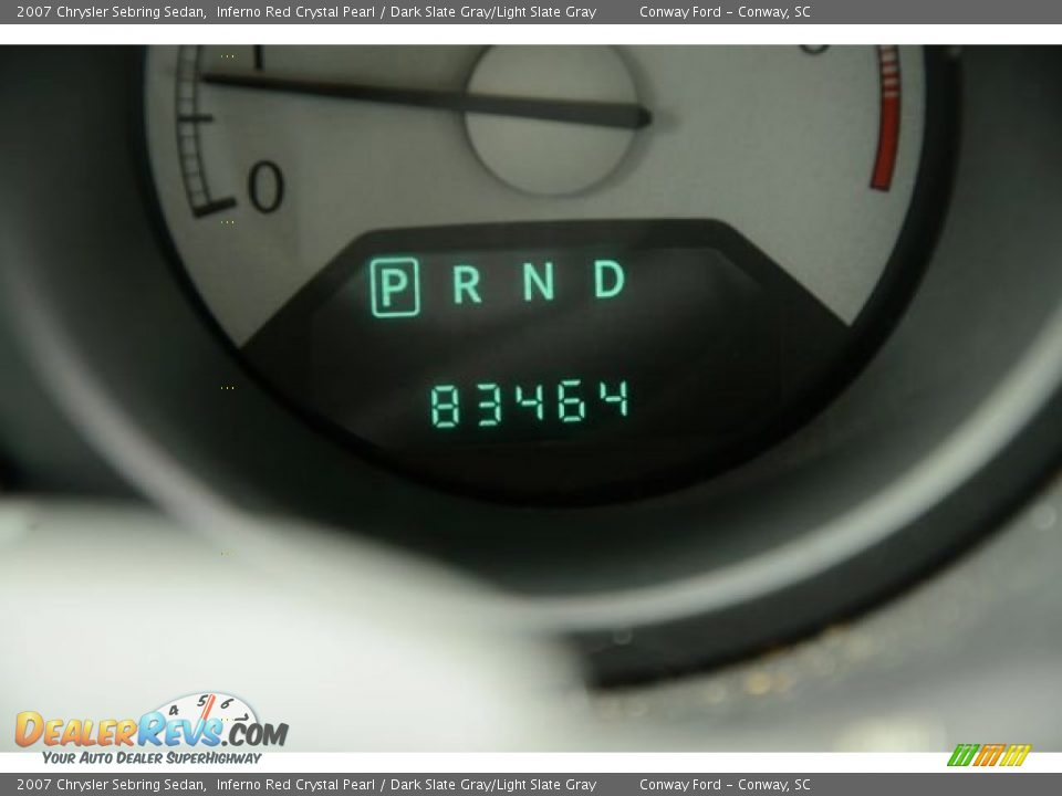 2007 Chrysler Sebring Sedan Inferno Red Crystal Pearl / Dark Slate Gray/Light Slate Gray Photo #22