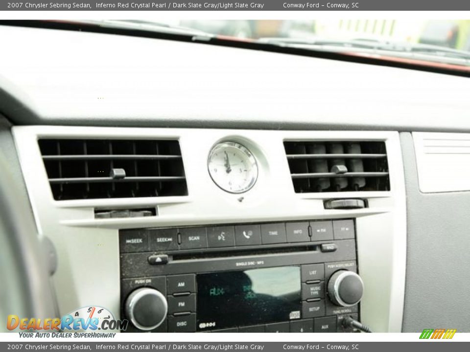 2007 Chrysler Sebring Sedan Inferno Red Crystal Pearl / Dark Slate Gray/Light Slate Gray Photo #24