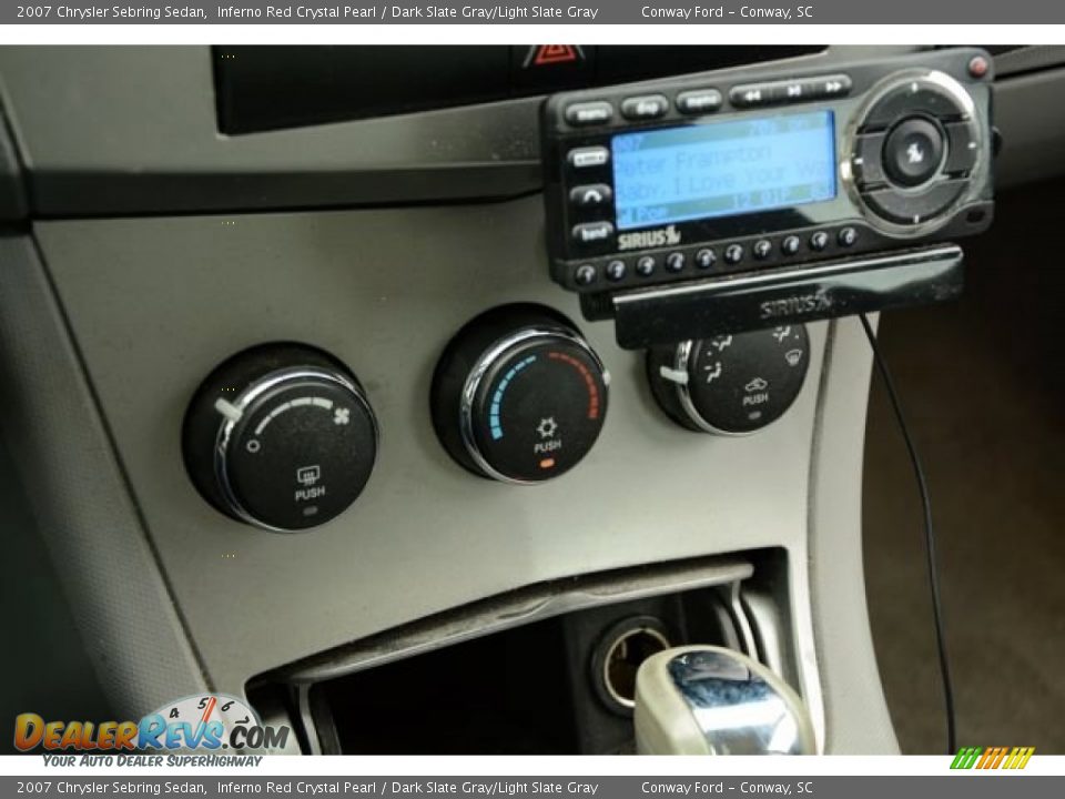 2007 Chrysler Sebring Sedan Inferno Red Crystal Pearl / Dark Slate Gray/Light Slate Gray Photo #26