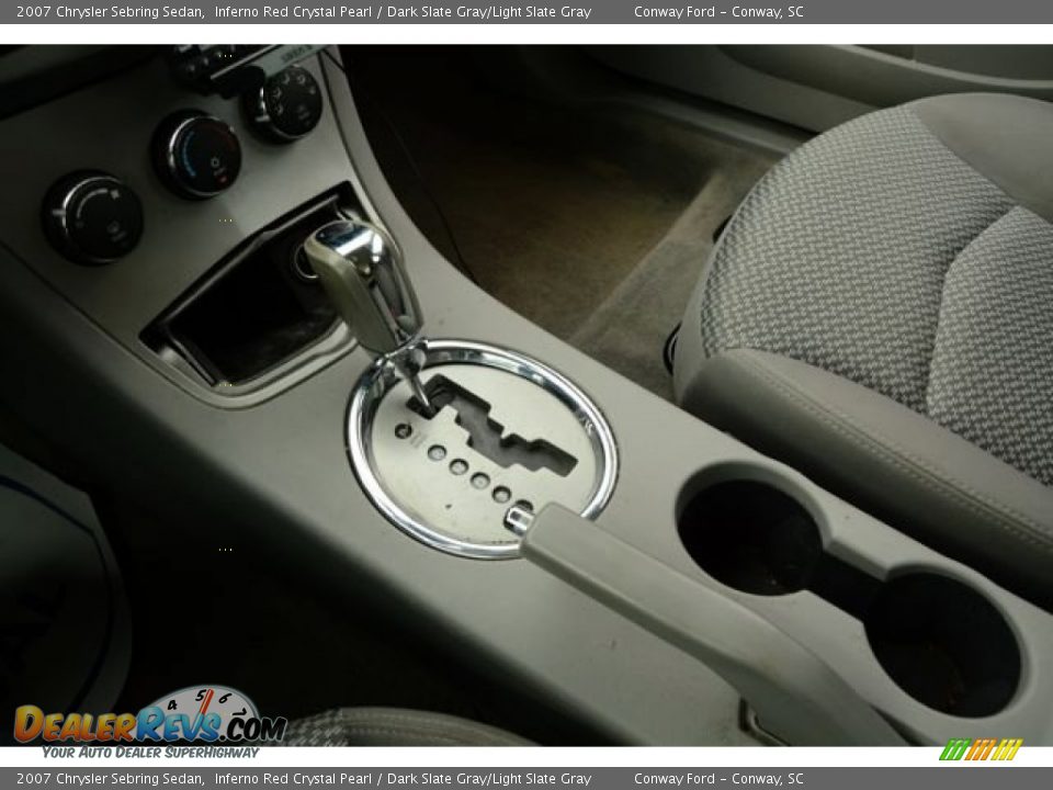 2007 Chrysler Sebring Sedan Inferno Red Crystal Pearl / Dark Slate Gray/Light Slate Gray Photo #27