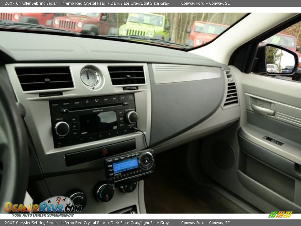 2007 Chrysler Sebring Sedan Inferno Red Crystal Pearl / Dark Slate Gray/Light Slate Gray Photo #28