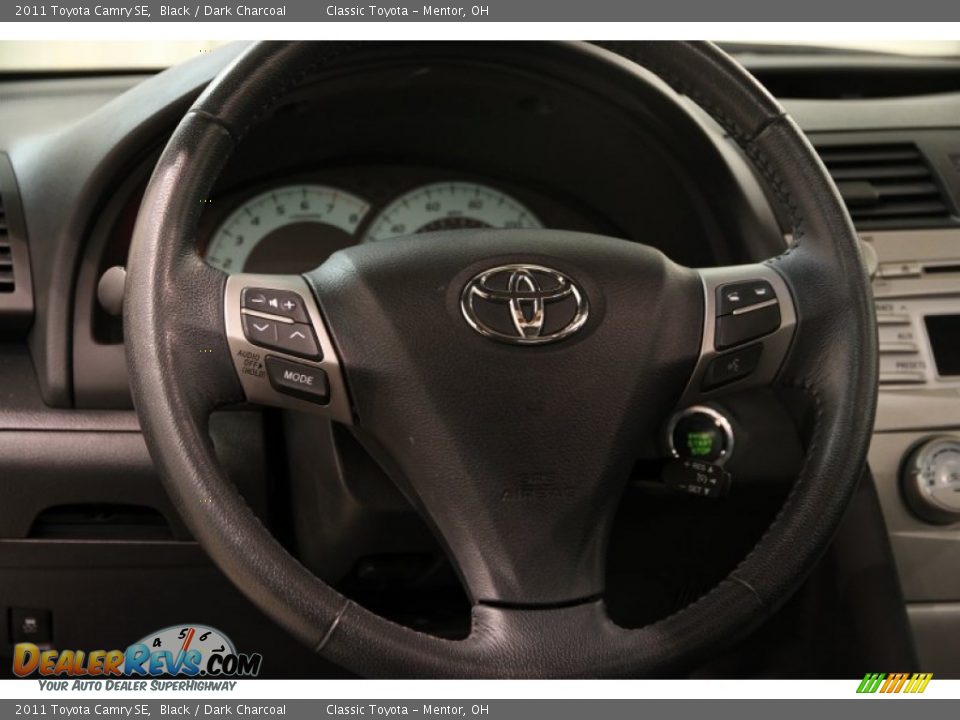 2011 Toyota Camry SE Black / Dark Charcoal Photo #6