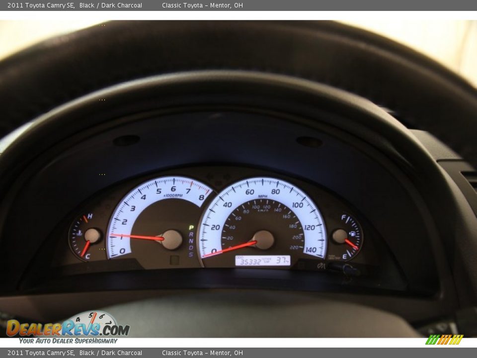2011 Toyota Camry SE Black / Dark Charcoal Photo #7