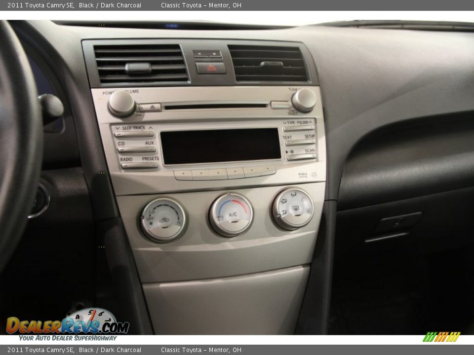 2011 Toyota Camry SE Black / Dark Charcoal Photo #9