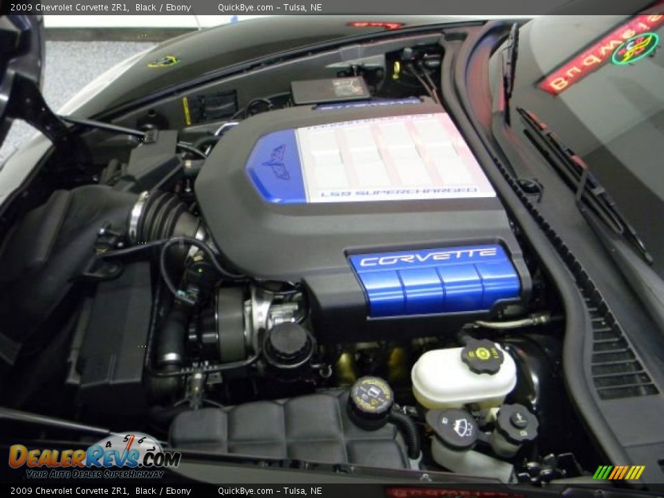 2009 Chevrolet Corvette ZR1 6.2 Liter Supercharged OHV 16-Valve LS9 V8 Engine Photo #11