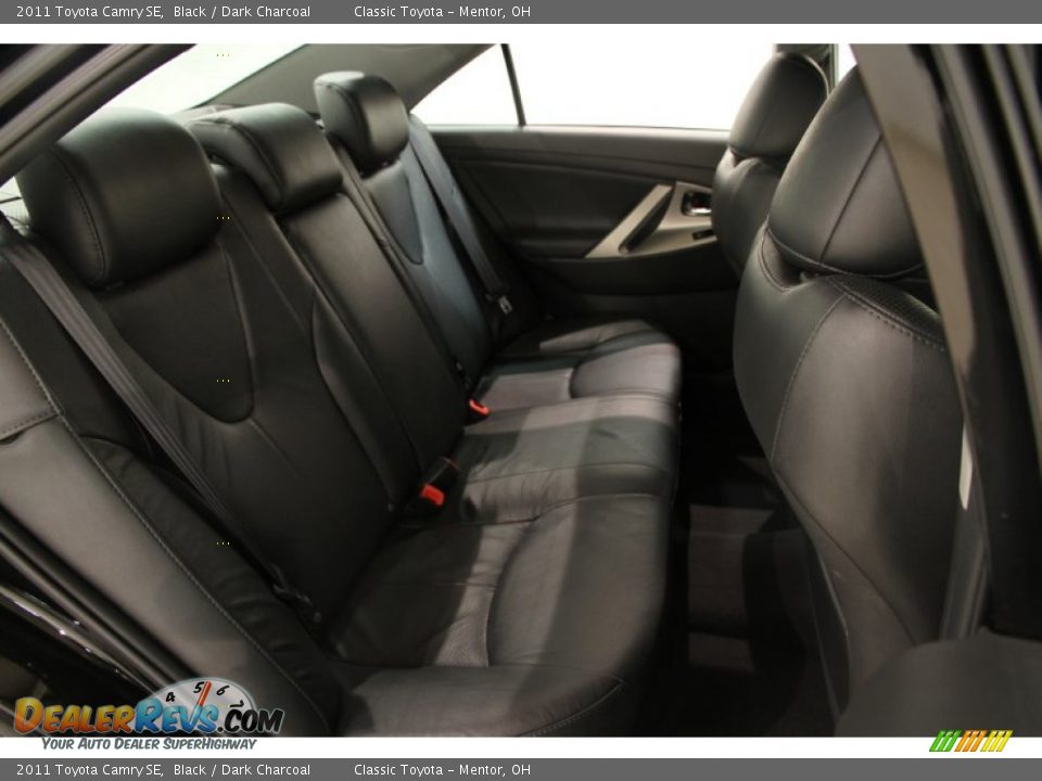2011 Toyota Camry SE Black / Dark Charcoal Photo #14
