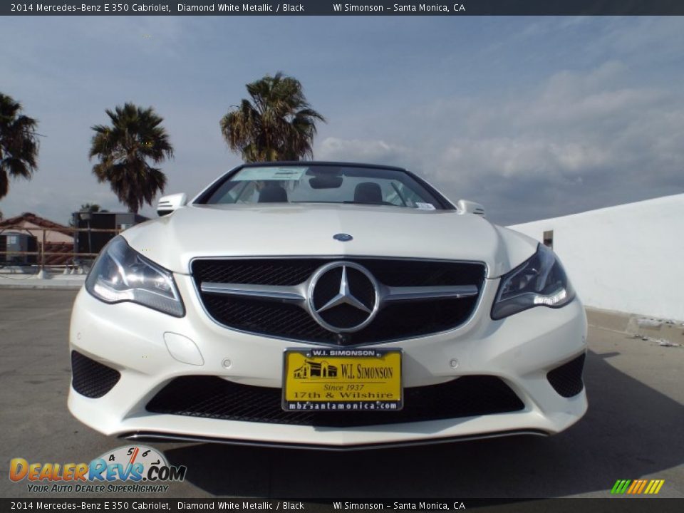 2014 Mercedes-Benz E 350 Cabriolet Diamond White Metallic / Black Photo #2