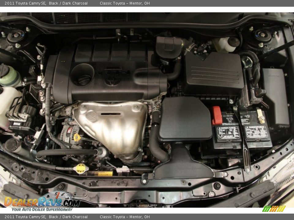 2011 Toyota Camry SE Black / Dark Charcoal Photo #17