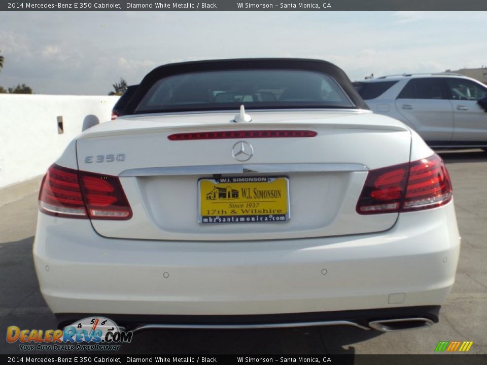 2014 Mercedes-Benz E 350 Cabriolet Diamond White Metallic / Black Photo #9