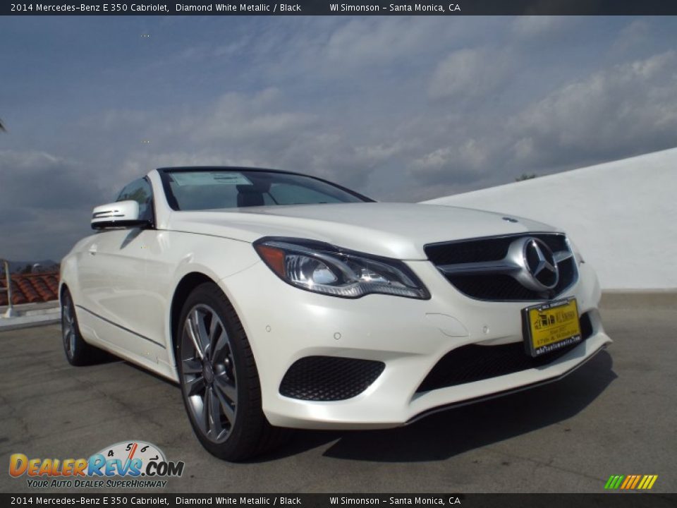 2014 Mercedes-Benz E 350 Cabriolet Diamond White Metallic / Black Photo #11