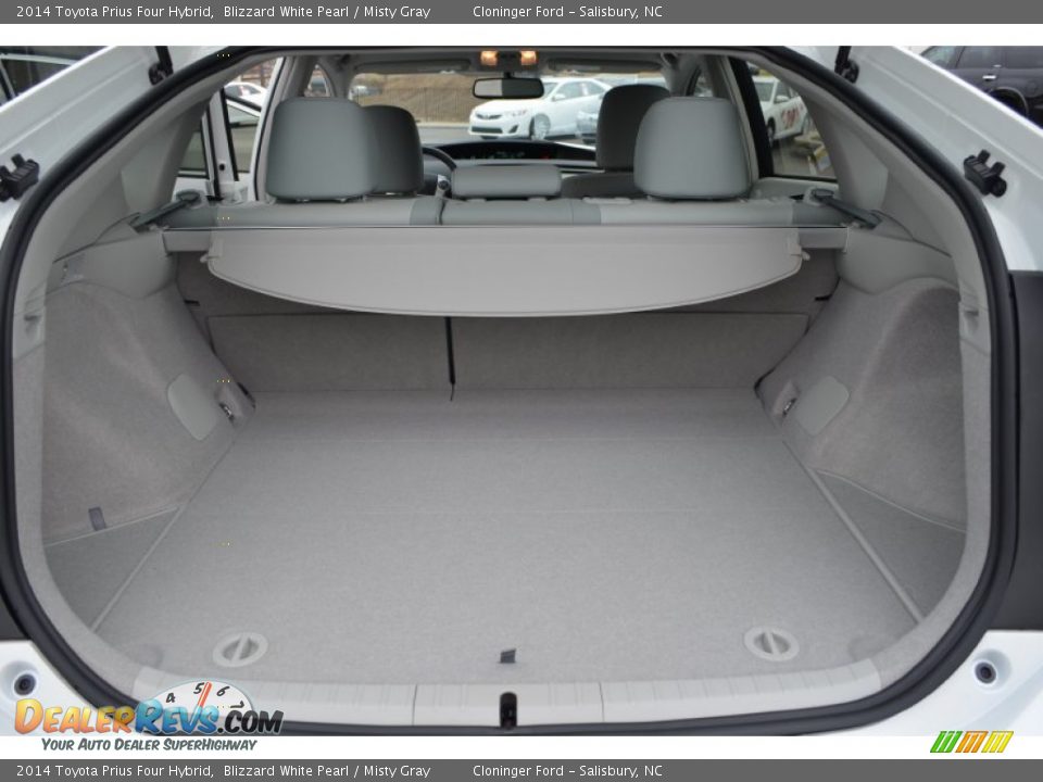 2014 Toyota Prius Four Hybrid Blizzard White Pearl / Misty Gray Photo #8