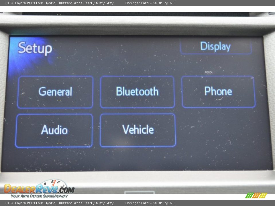 2014 Toyota Prius Four Hybrid Blizzard White Pearl / Misty Gray Photo #12