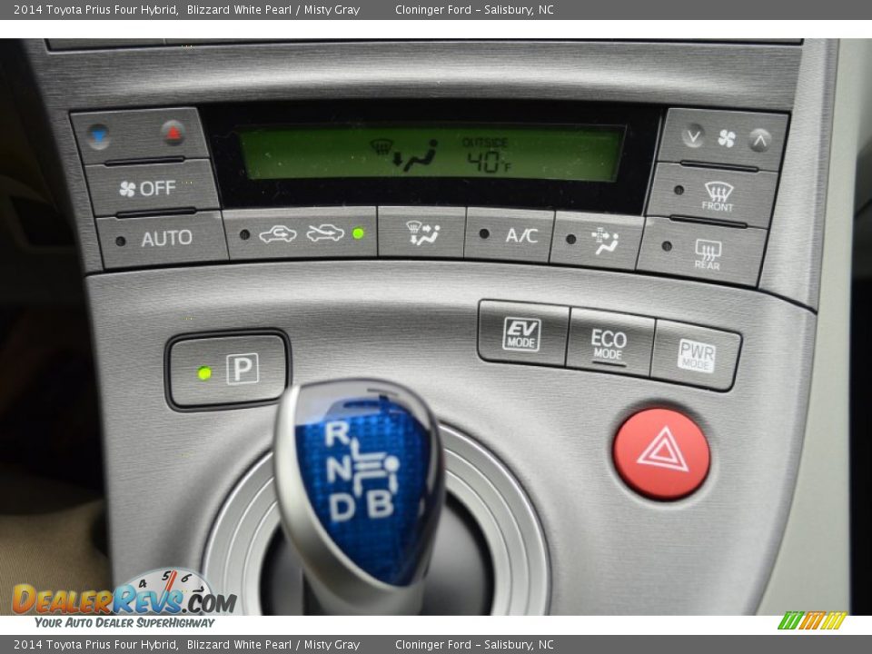 2014 Toyota Prius Four Hybrid Blizzard White Pearl / Misty Gray Photo #16