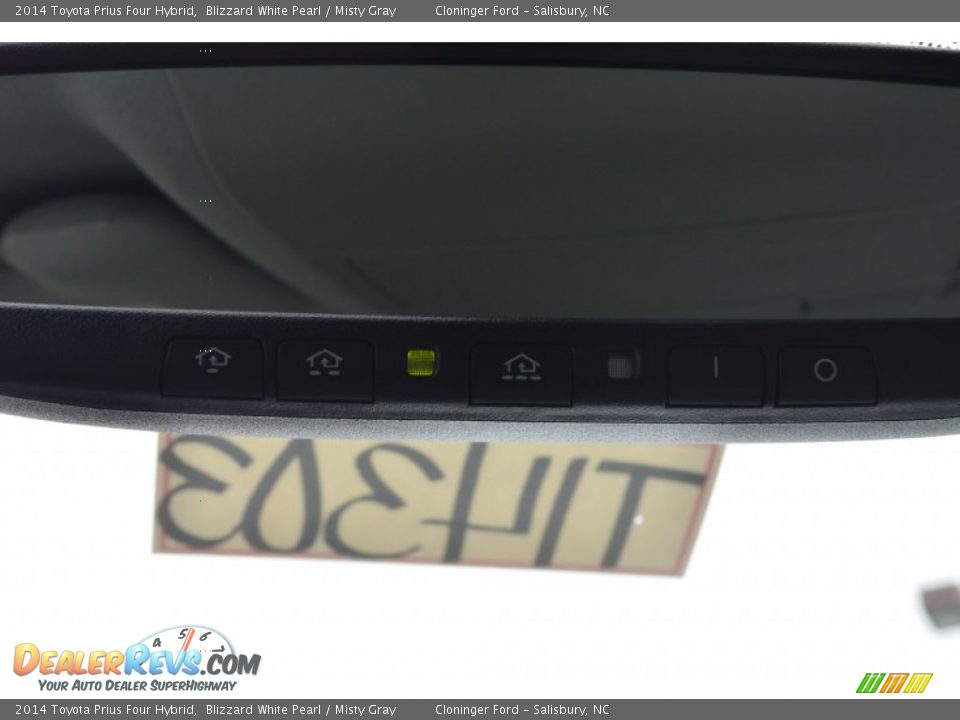 2014 Toyota Prius Four Hybrid Blizzard White Pearl / Misty Gray Photo #18