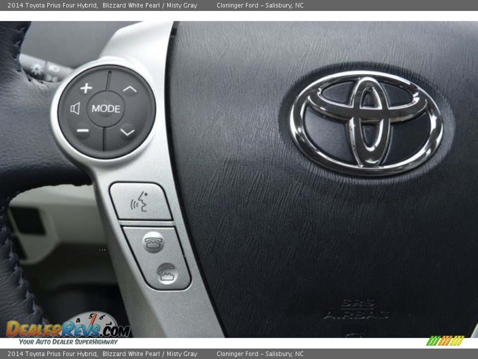 2014 Toyota Prius Four Hybrid Blizzard White Pearl / Misty Gray Photo #20