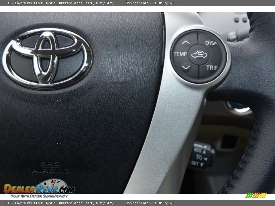 2014 Toyota Prius Four Hybrid Blizzard White Pearl / Misty Gray Photo #21