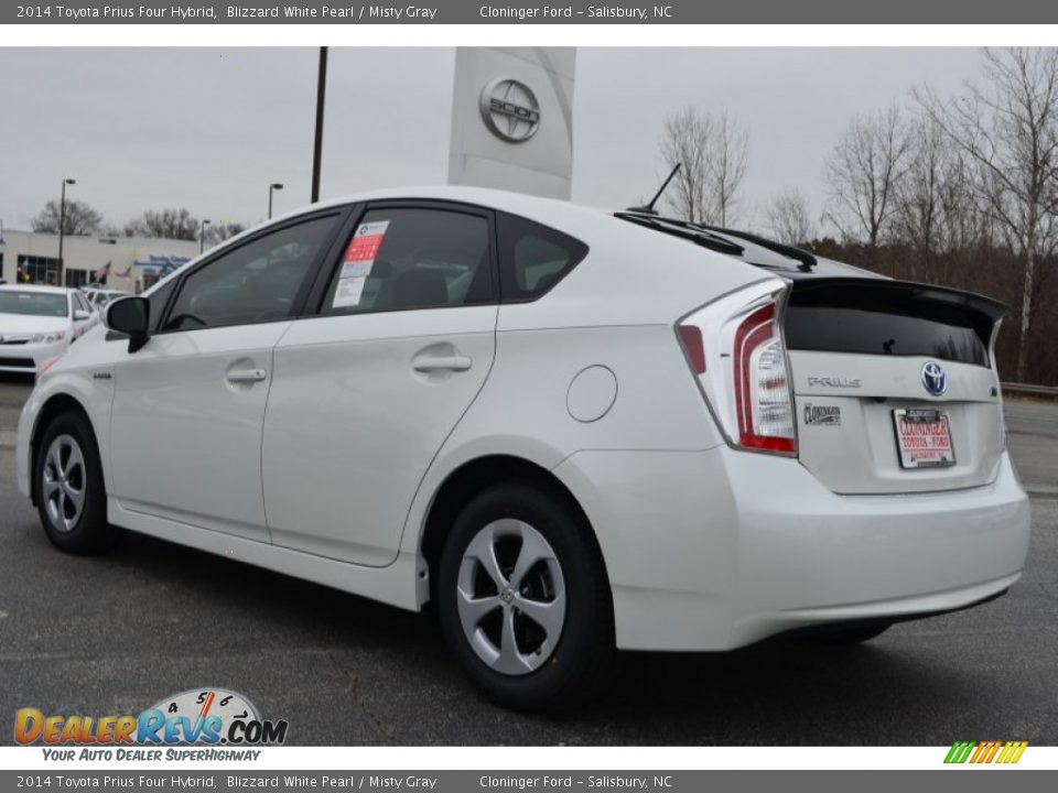 2014 Toyota Prius Four Hybrid Blizzard White Pearl / Misty Gray Photo #27