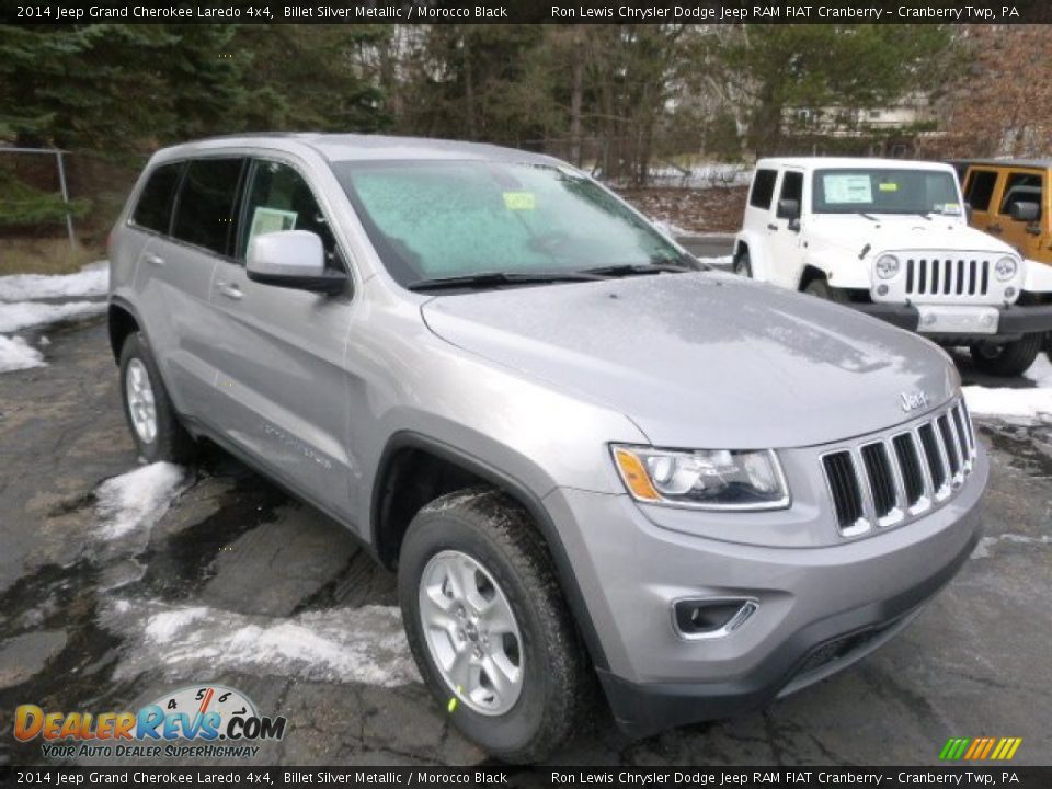 2014 Jeep Grand Cherokee Laredo 4x4 Billet Silver Metallic / Morocco Black Photo #4