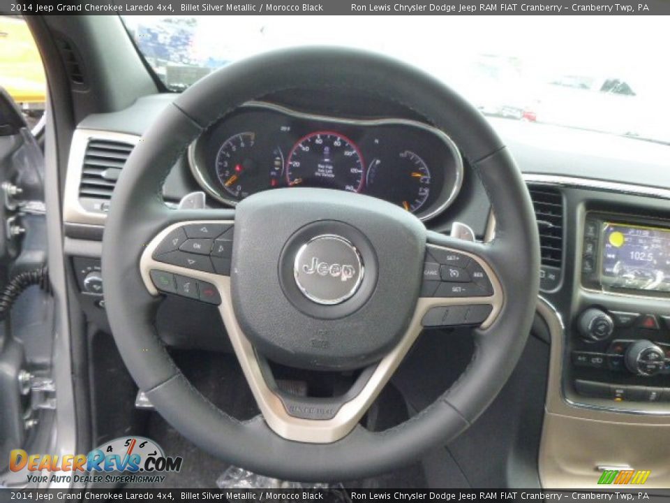 2014 Jeep Grand Cherokee Laredo 4x4 Billet Silver Metallic / Morocco Black Photo #18