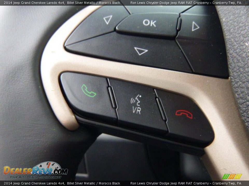 2014 Jeep Grand Cherokee Laredo 4x4 Billet Silver Metallic / Morocco Black Photo #19