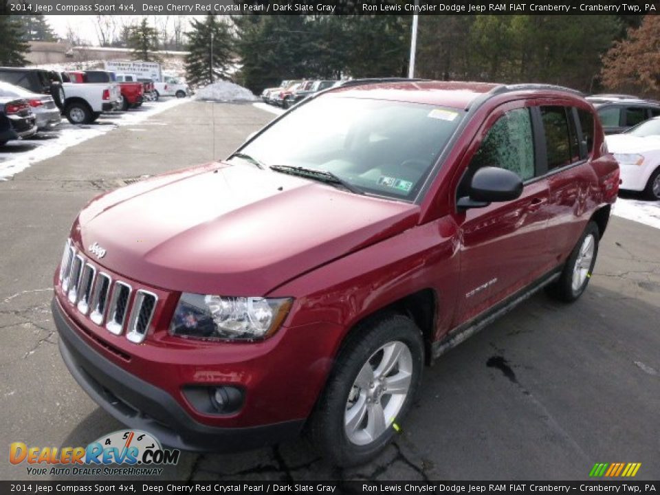 2014 Jeep Compass Sport 4x4 Deep Cherry Red Crystal Pearl / Dark Slate Gray Photo #2