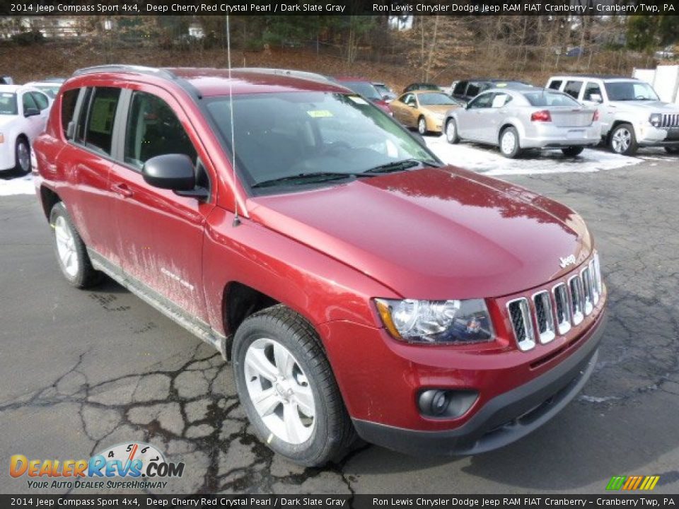 2014 Jeep Compass Sport 4x4 Deep Cherry Red Crystal Pearl / Dark Slate Gray Photo #4
