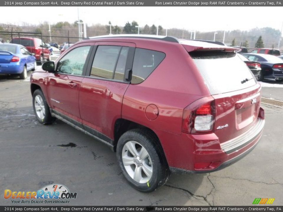 2014 Jeep Compass Sport 4x4 Deep Cherry Red Crystal Pearl / Dark Slate Gray Photo #8